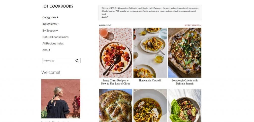 101 Cookbooks Homepage