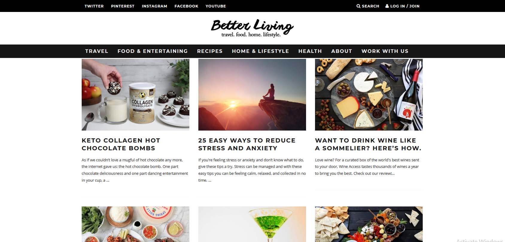 Better Living Homepage