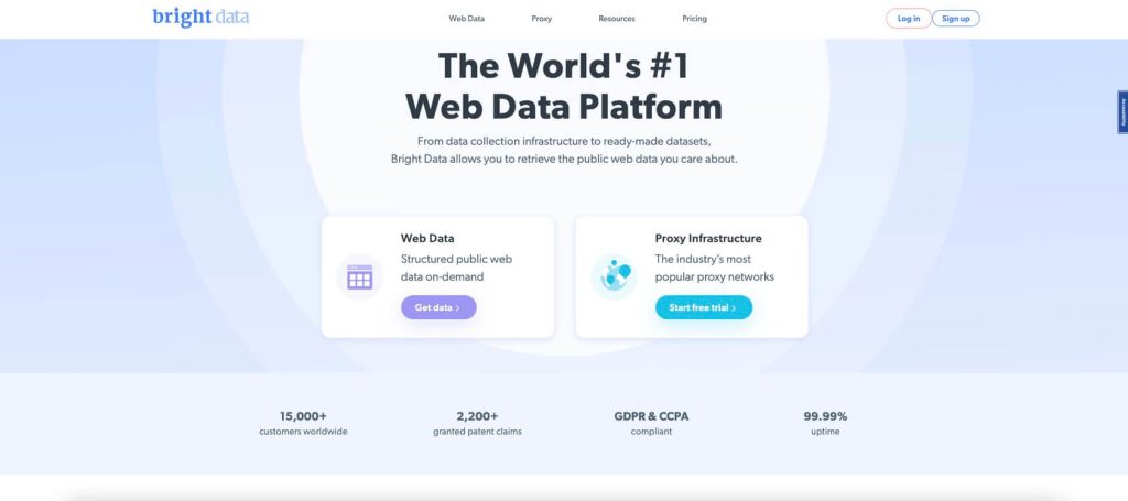 brightdata homepage