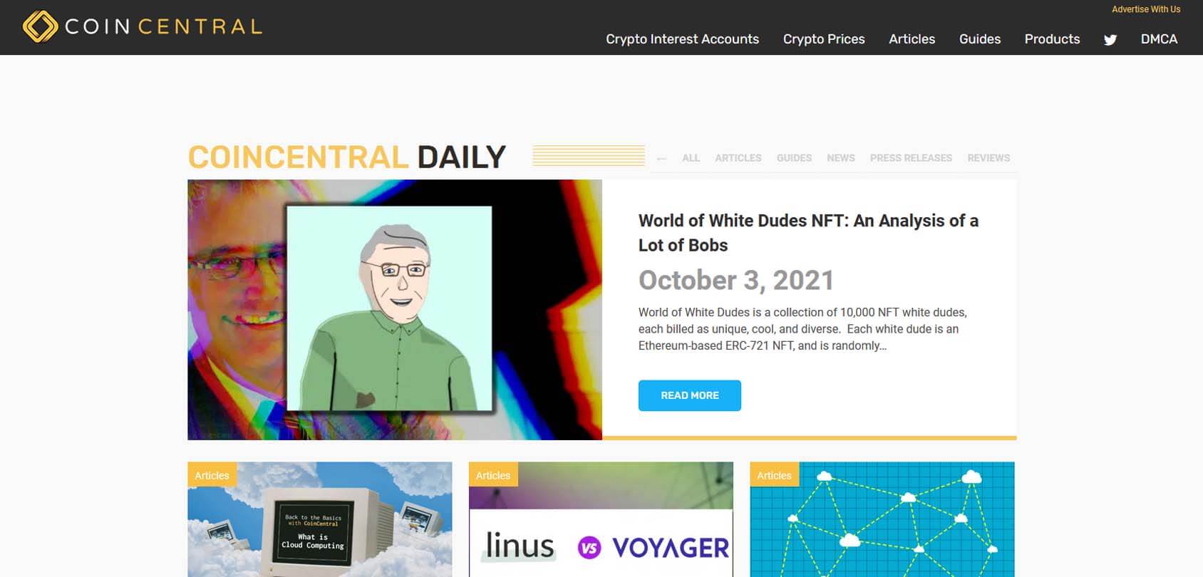 Coin Central Homepage