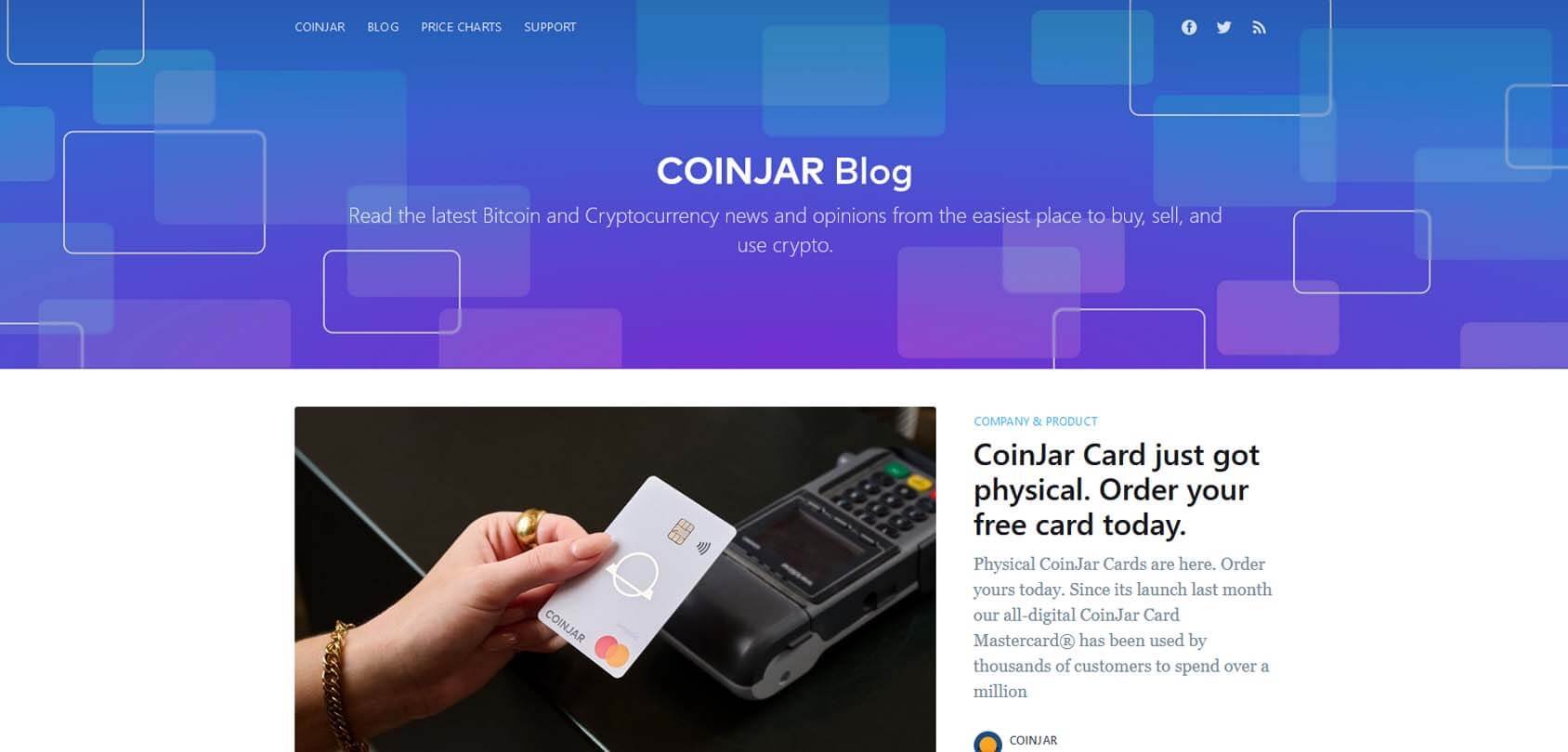 CoinJar Blog Homepage