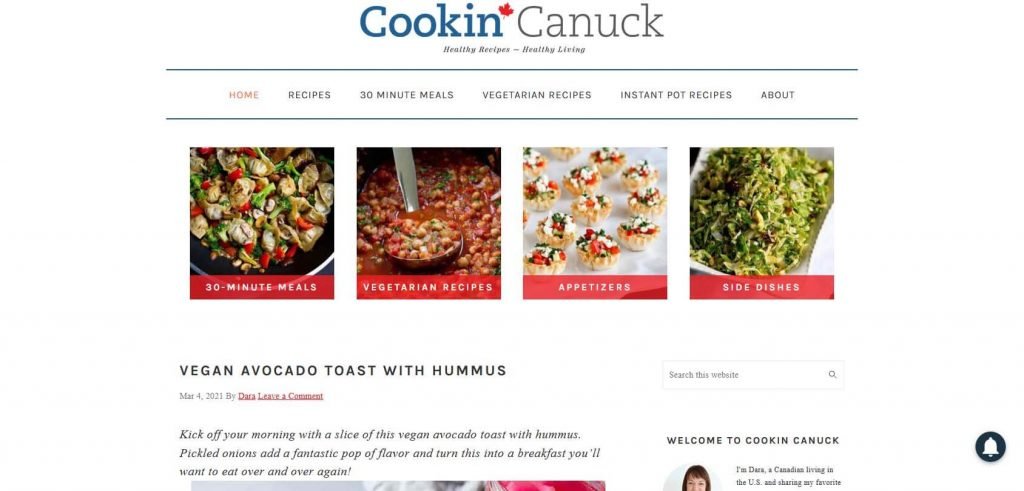 Cookin Canuck Homepage