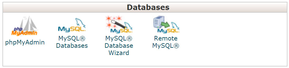 cPanel Databases