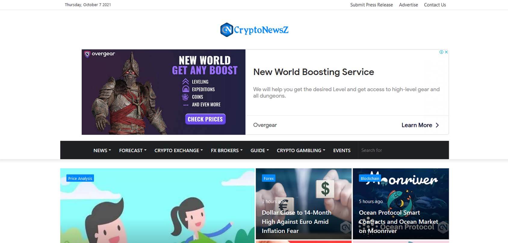 CryptoNewsZ Homepage