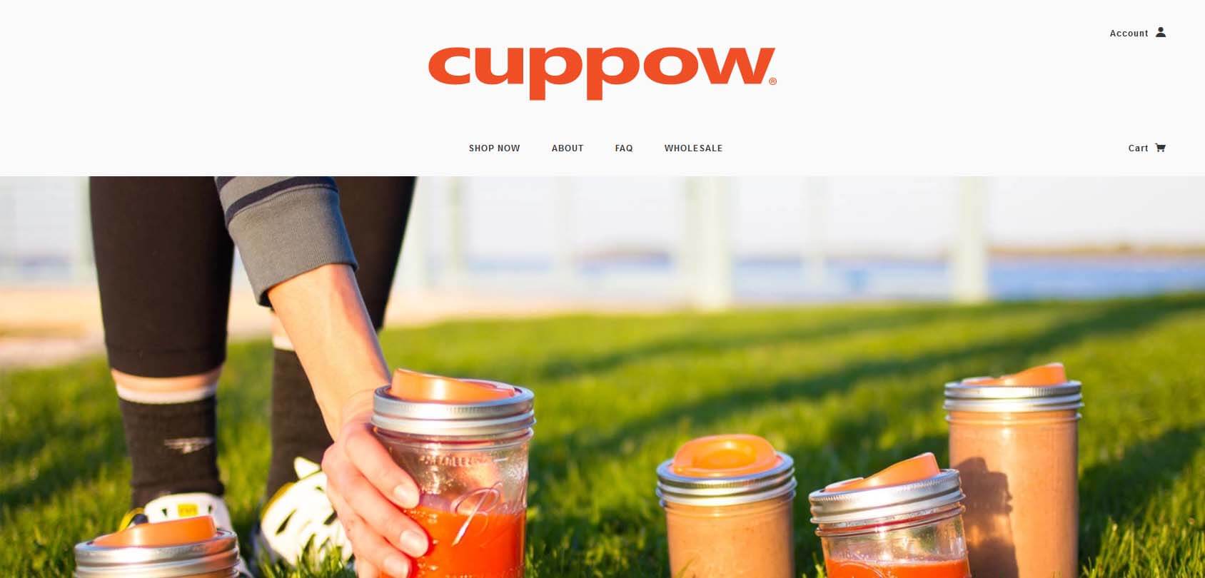 Cuppow homepage