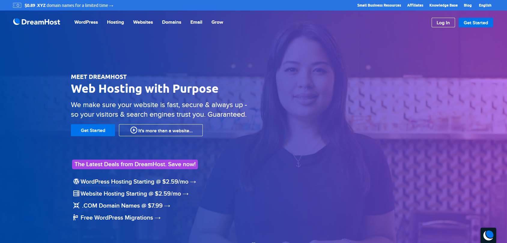 DreamHost Homepage