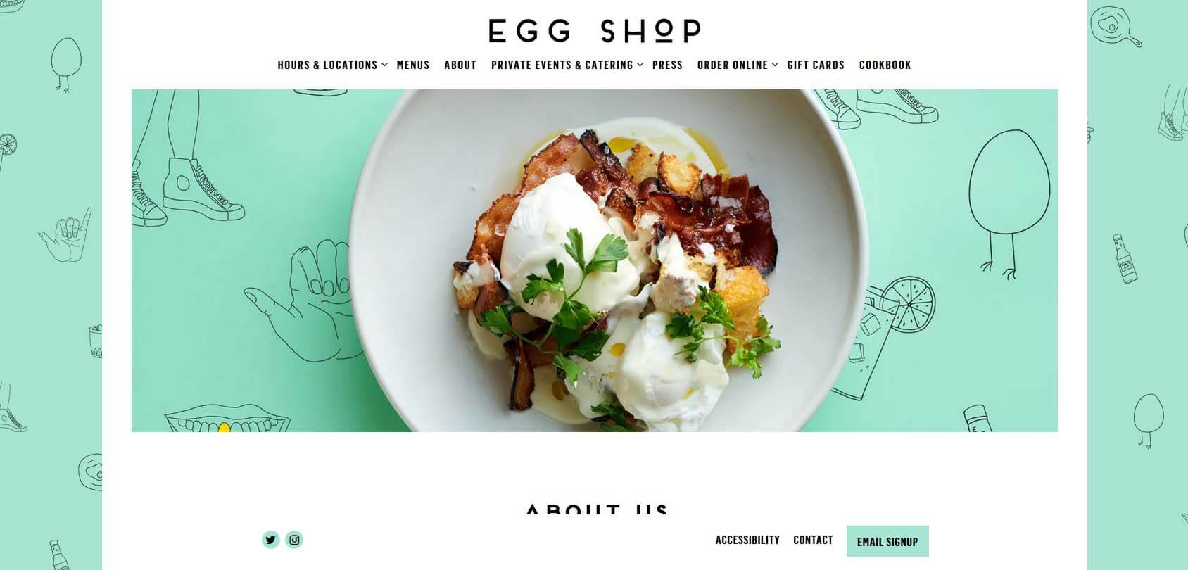 Egg Shop Homepage