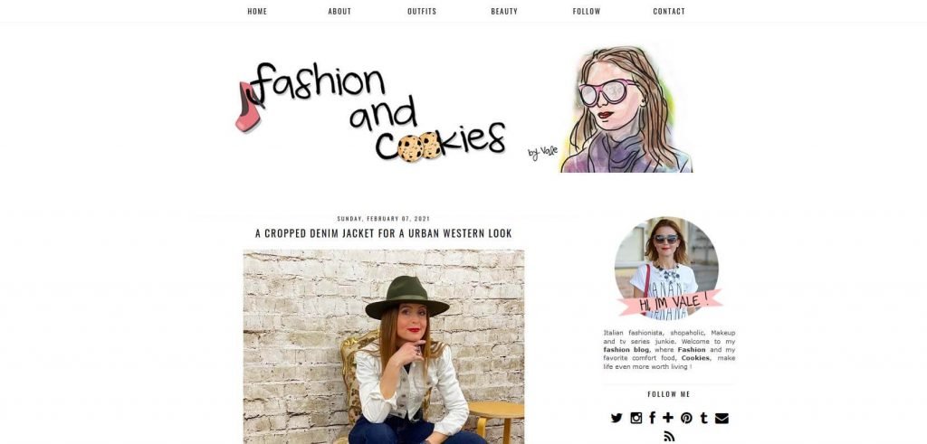 Fashion and Cookies Homepage