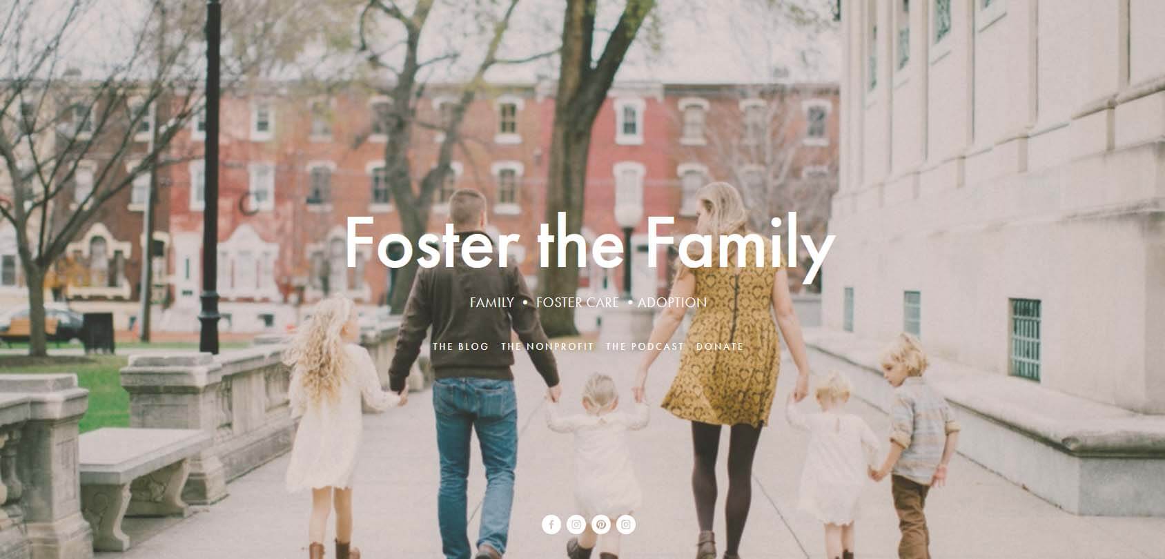 Foster the Family Homepage