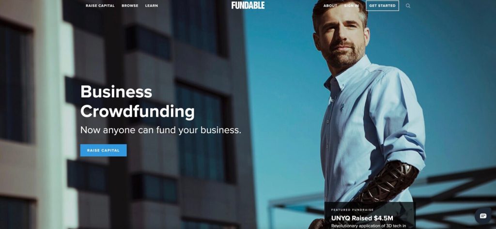 fundable homepage
