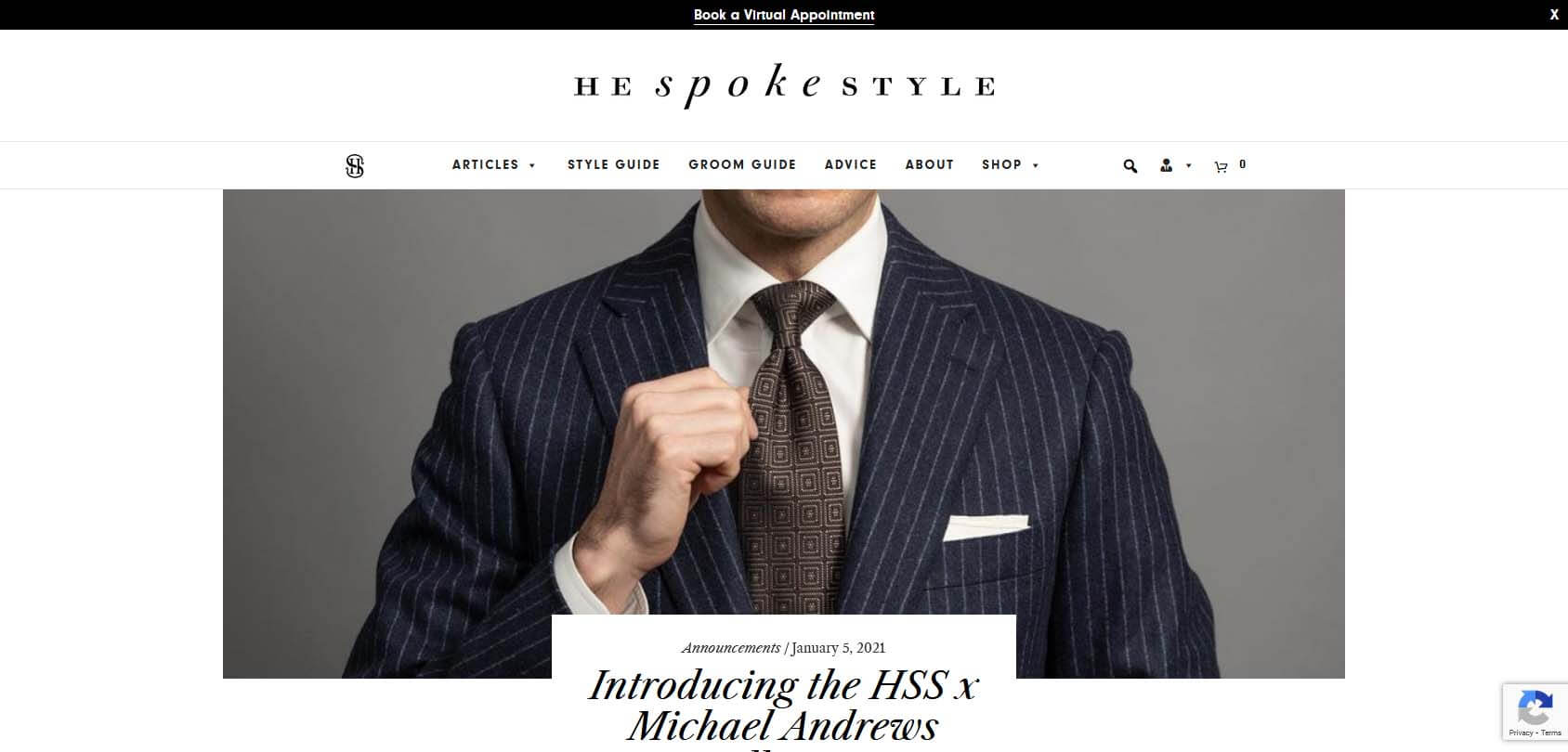 He Spoke Style Homepage