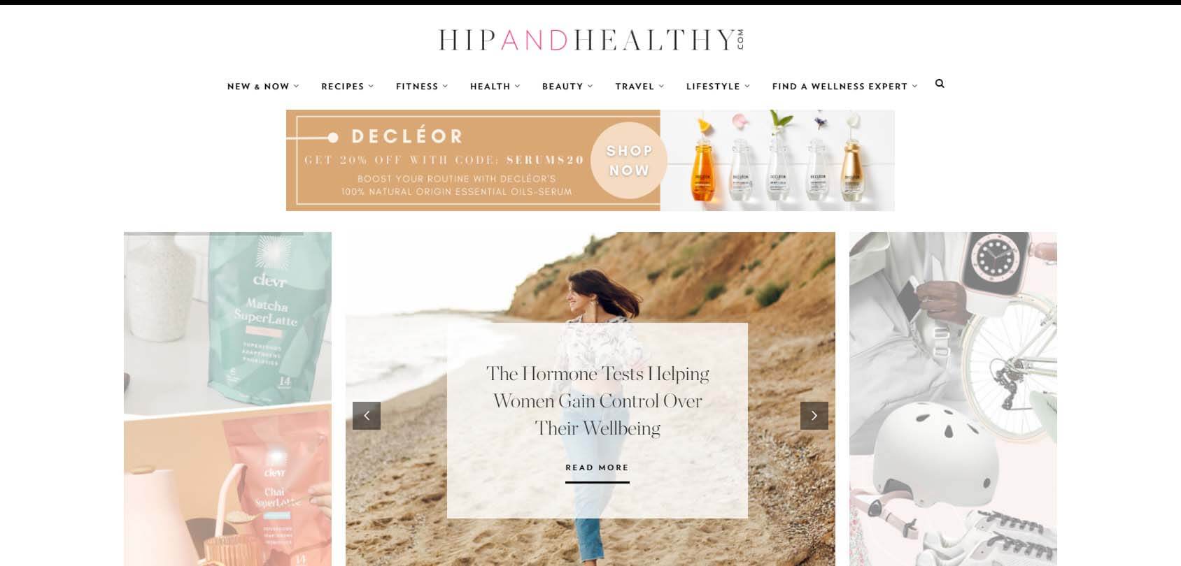 Hip and Healthy Homepage