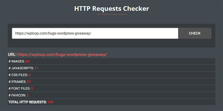 HTTP requests Checker