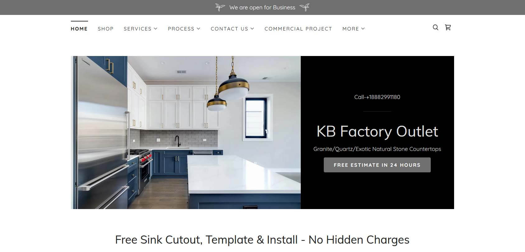 KB Factory Outlet Homepage