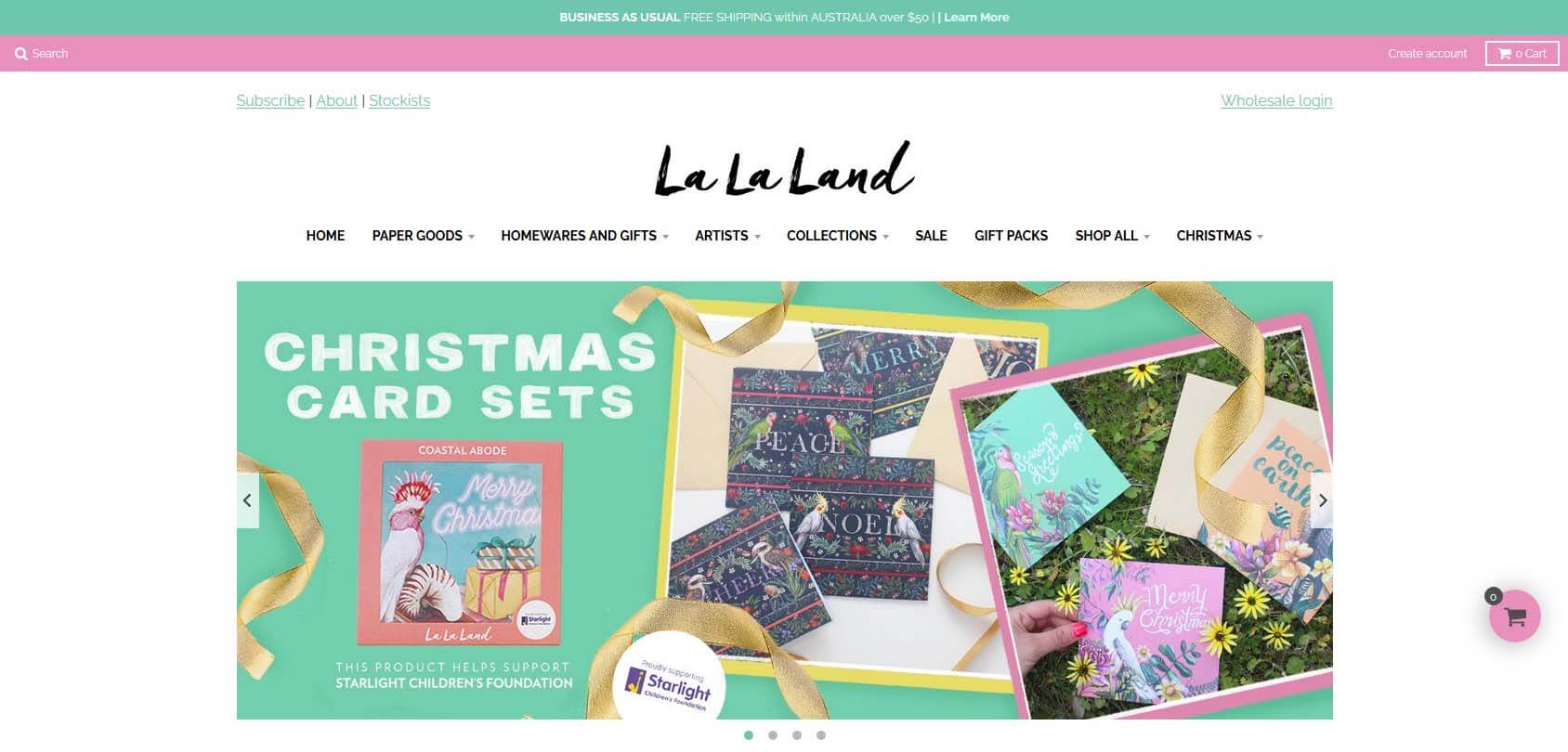 La La Land homepage
