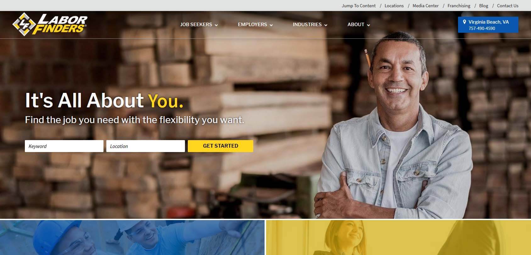 Labor Finders Homepage