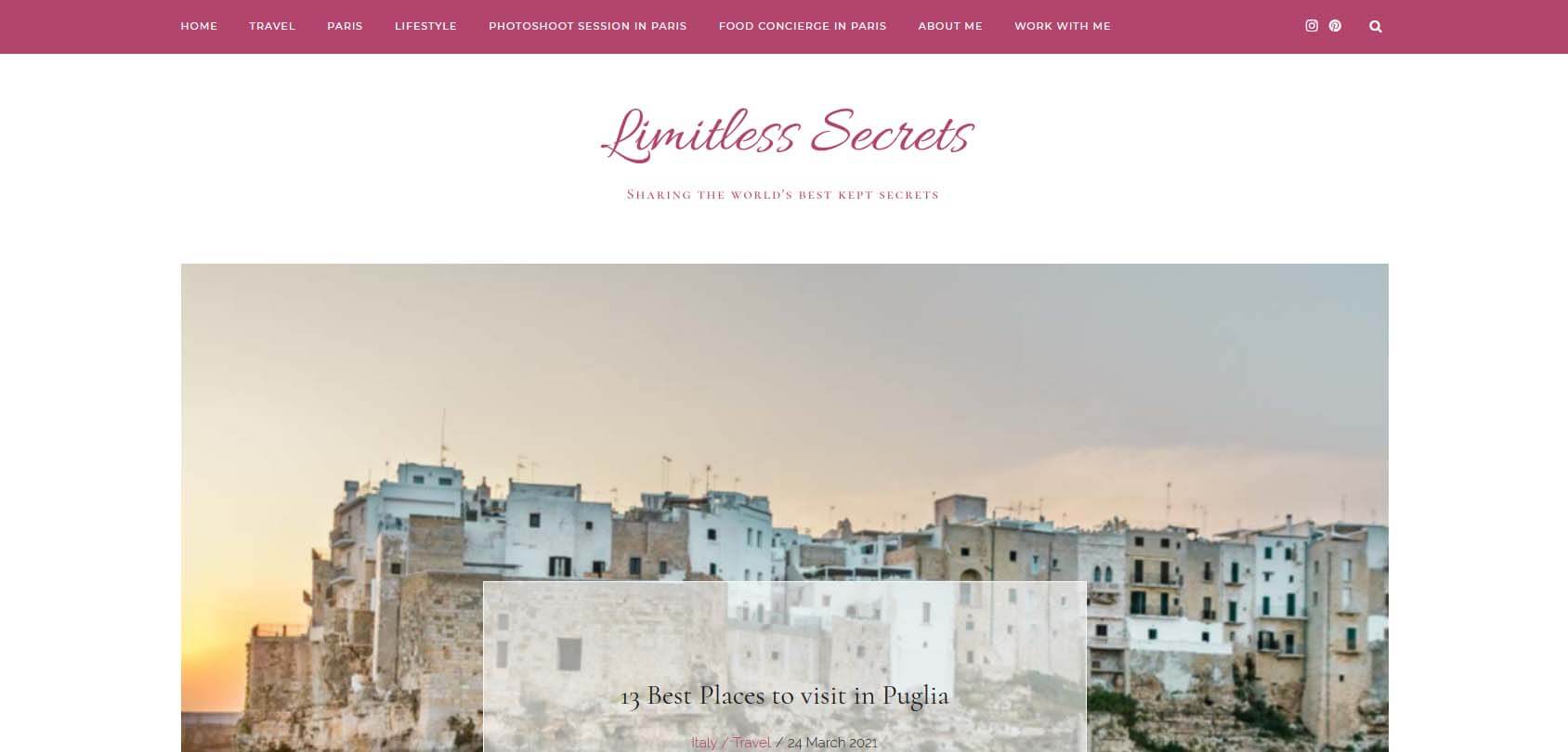 Limitless Secrets Homepage