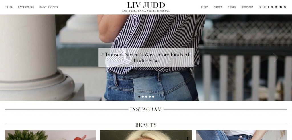 Liv Judd Homepage