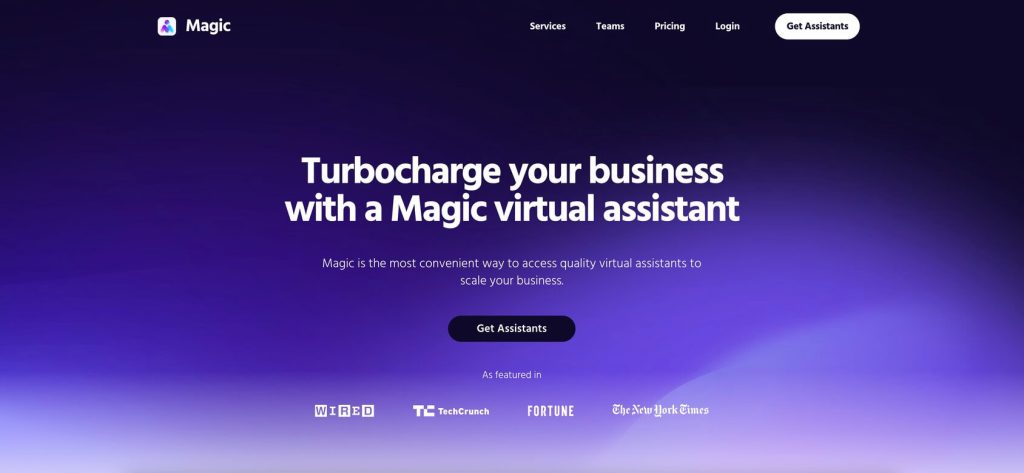 magic homepage