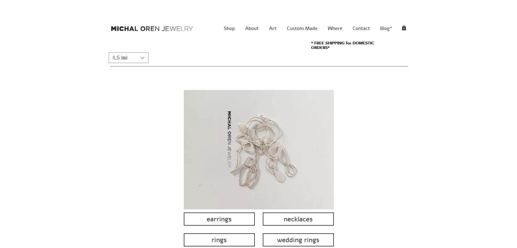 Michal Oren Jewelry Homepage