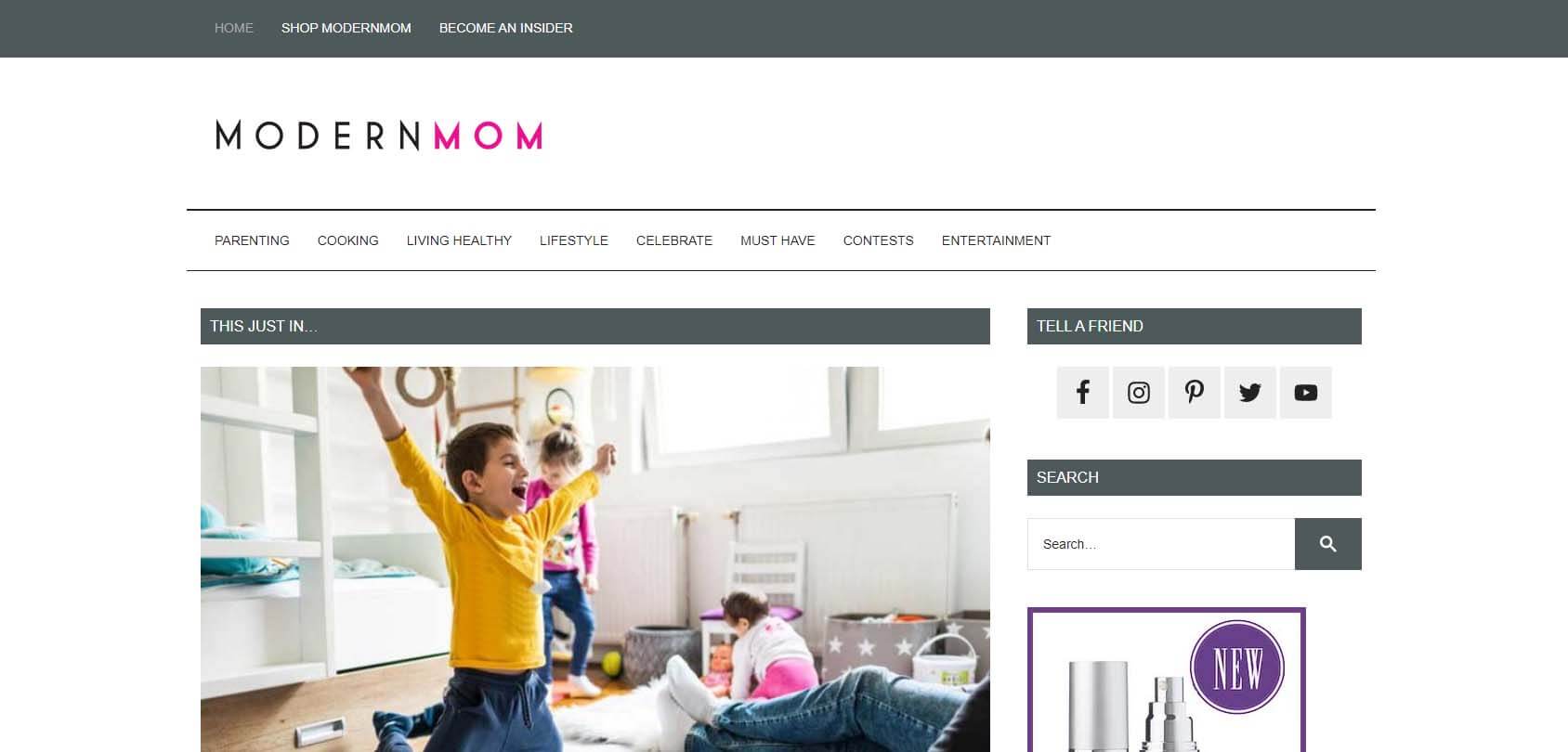 ModernMom Homepage
