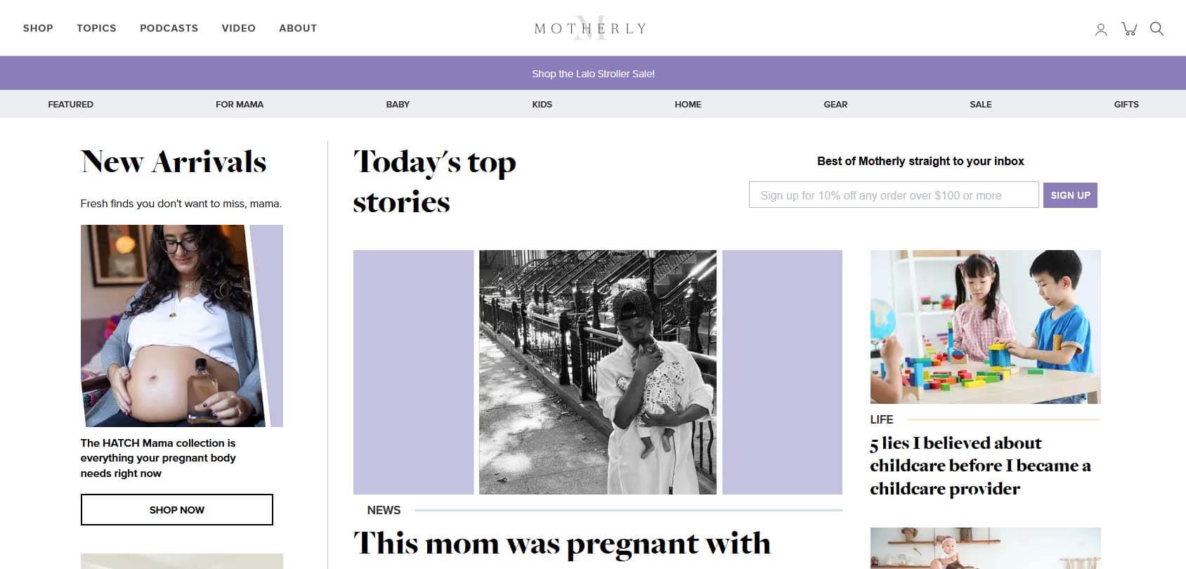 Motherly Homepage