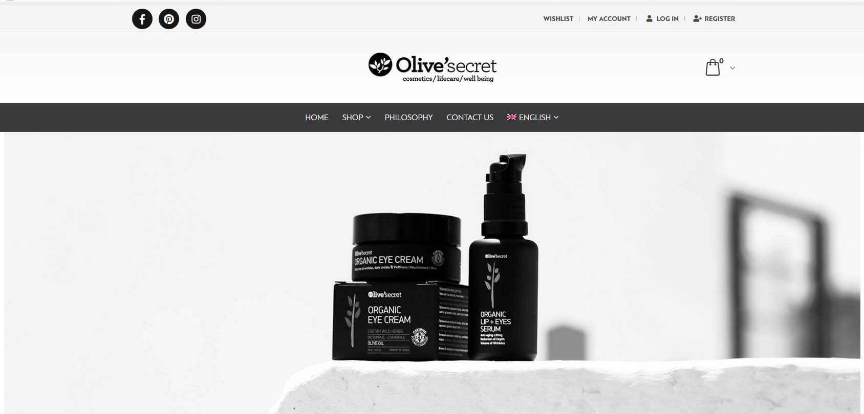 Olive Secret Homepage