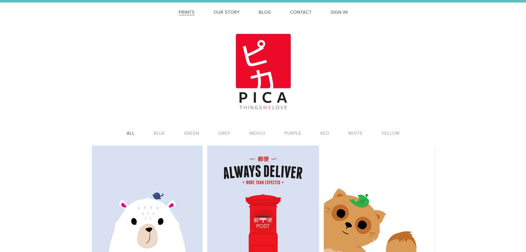 Pica Things We Love Homepage