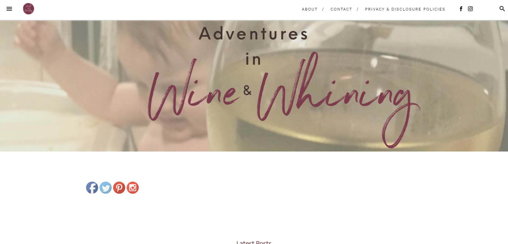 Pinot & Parenting Homepage