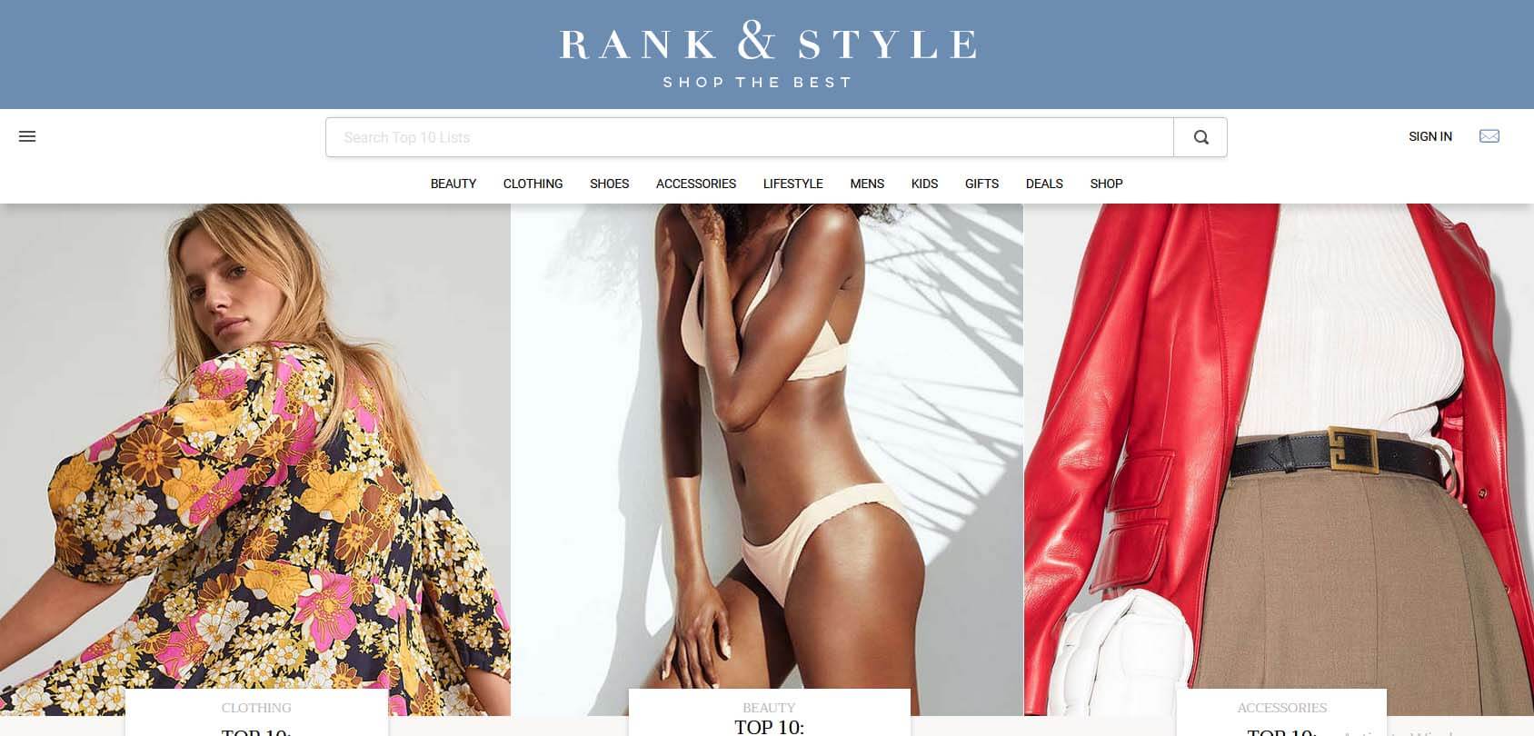 Rank & Style Homepage