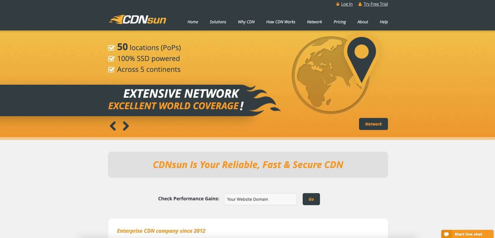 CDNsun homepage