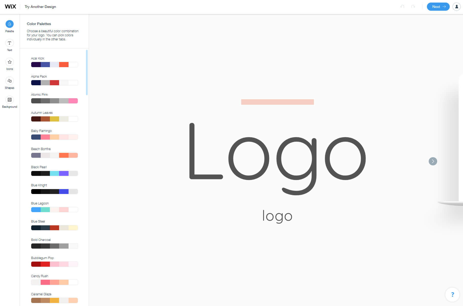 Customizing logo