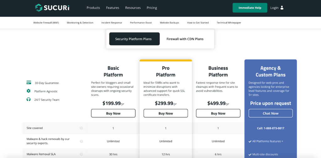 sucuri pricing