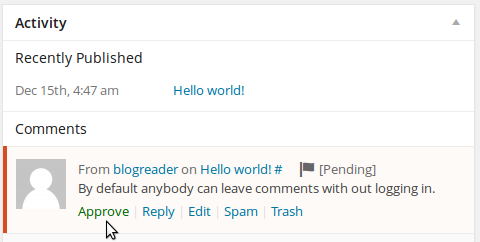 WordPress Recent Comments